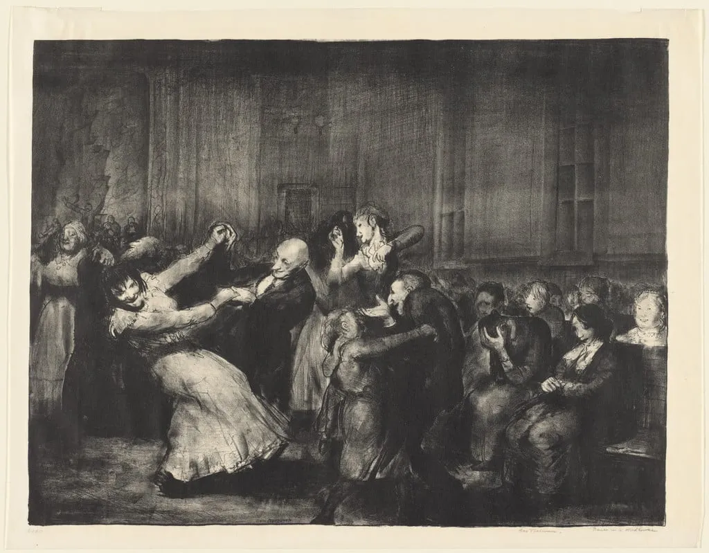Untitled, by George Bellows, ink, 1917
