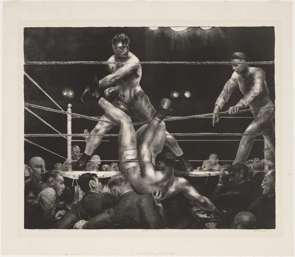 Untitled, by George Bellows, ink, 1924