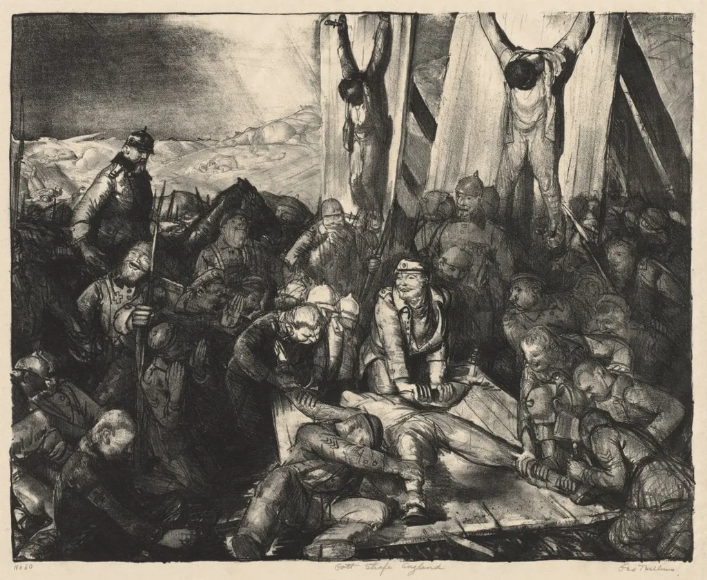 War Series: Gott Strafe, England, by George Bellows, 1918