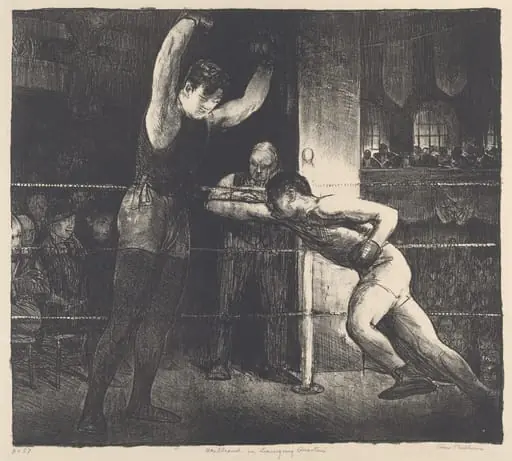 Willard in Training Quarters, by George Bellows