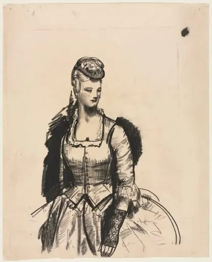 Woman with Hat, by George Bellows