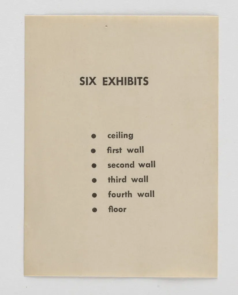 Untitled, by George Brecht, 1960