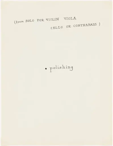 Untitled, by George Brecht