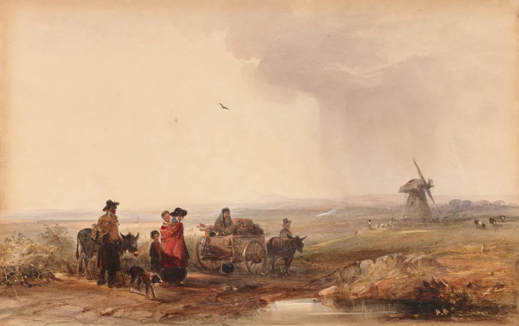 Gypsy Camp, Holland, by George Bryant Campion, 1804