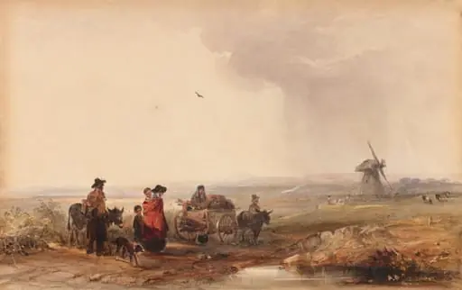Gypsy Camp, Holland, by George Bryant Campion