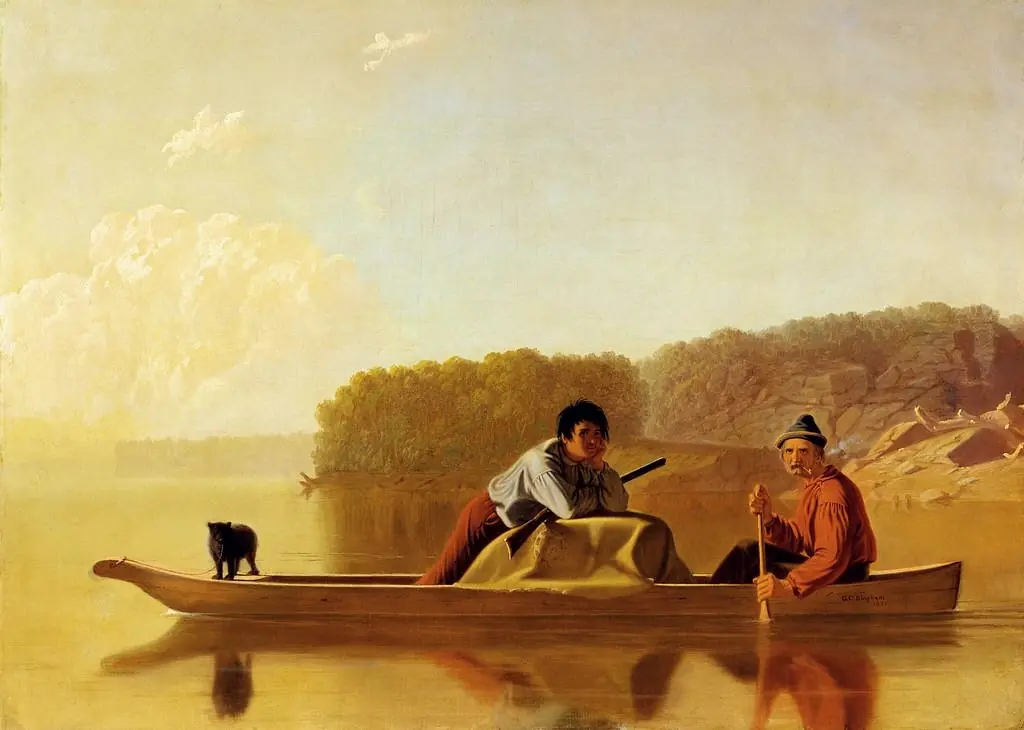 The Trappers' Return, by George Caleb Bingham
