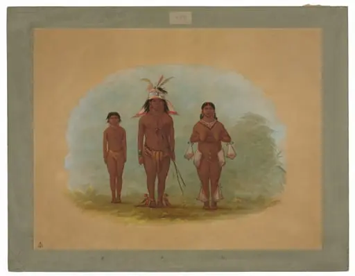 A Chetibo Family, by George Catlin