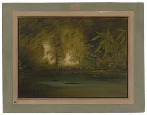 A Lagoon of the Upper Amazon, by George Catlin