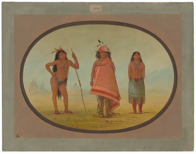 Cochimtee Chief, His Wife, and a Warrior