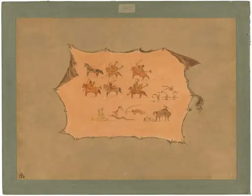 Facsimile of a Pawnee Doctor's Robe, by George Catlin