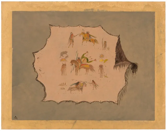 Facsimile of a Pawnee Doctor's Robe with Fantastic Professional Designs