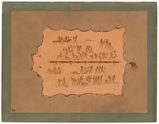 Facsimile of a Sioux Robe, by George Catlin