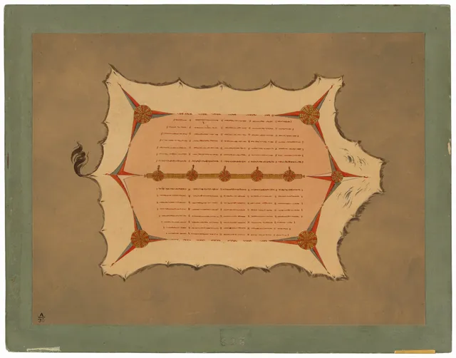 Facsimile of a Sioux Robe with Porcupine Quills