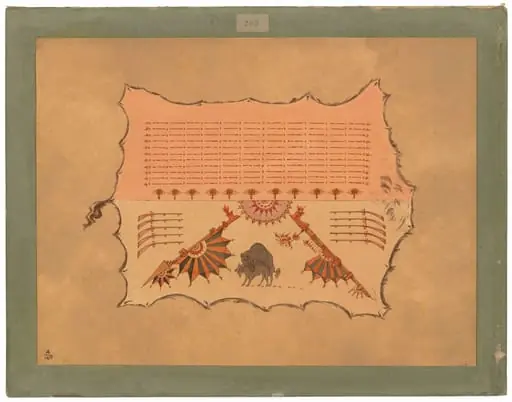 Facsimile of an Omaha Robe, by George Catlin