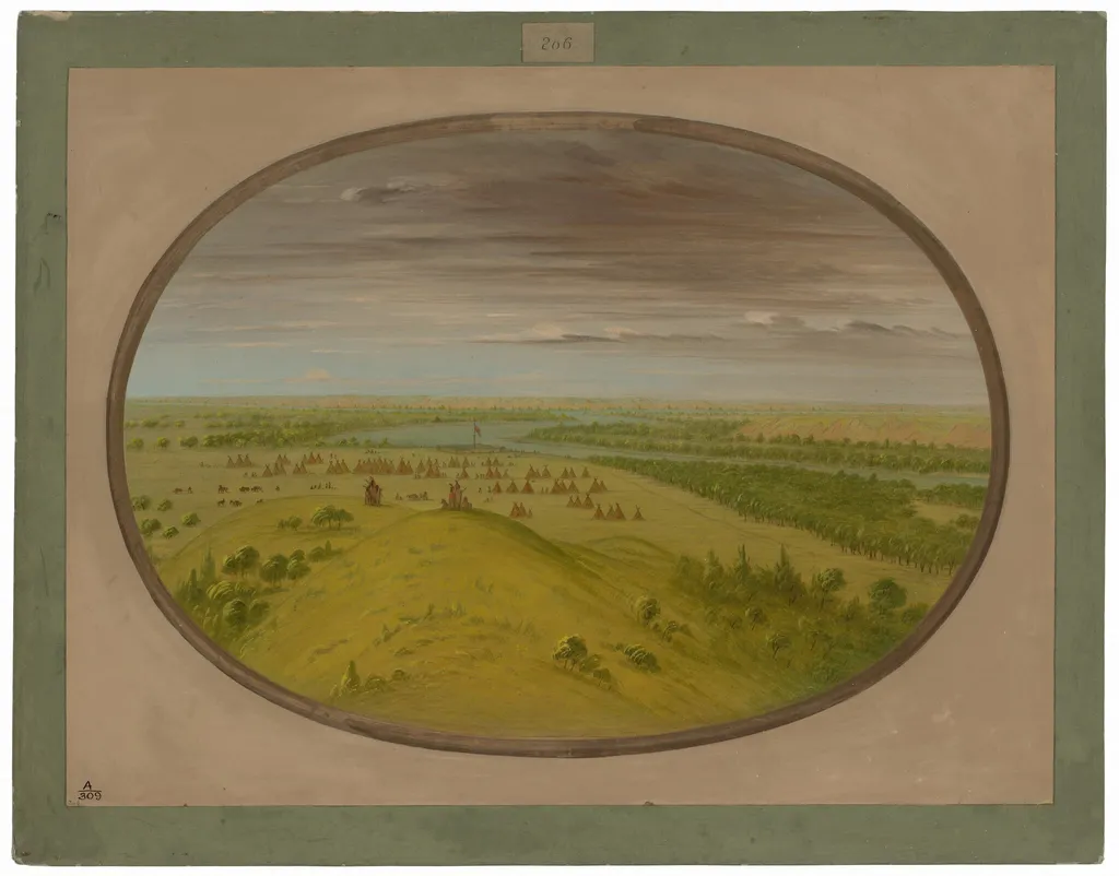 Fort Union, by George Catlin, oil, 1865