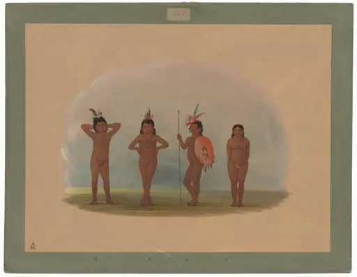Four Zurumati Children, by George Catlin, 1862