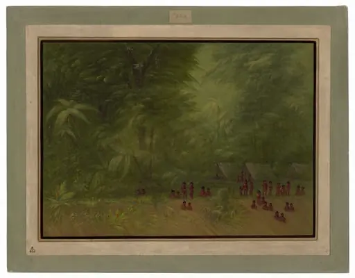 Indian Camp in the Forest, by George Catlin