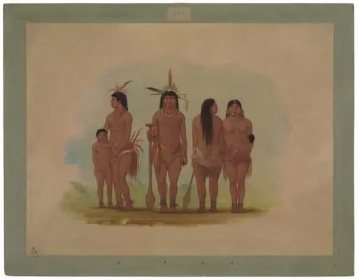 Members of the Payaguas Tribe, by George Catlin