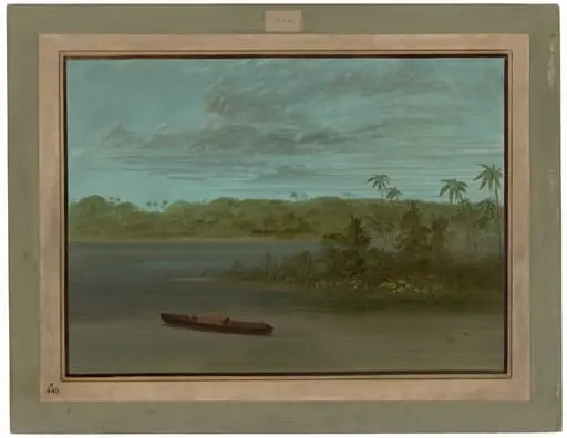 Mouth of the Rio Purus, by George Catlin