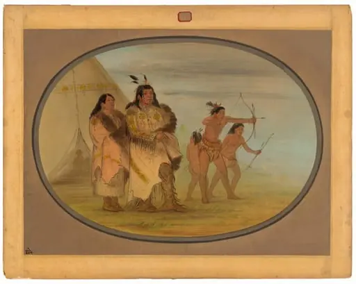 Ojibbeway Indians, by George Catlin