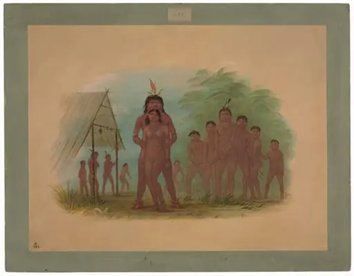 Orejona Indians, by George Catlin