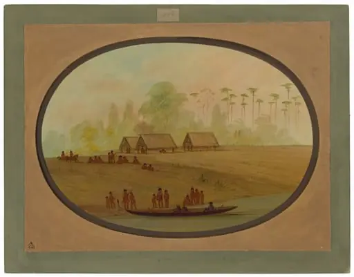 Painting the Lengua Chief, by George Catlin