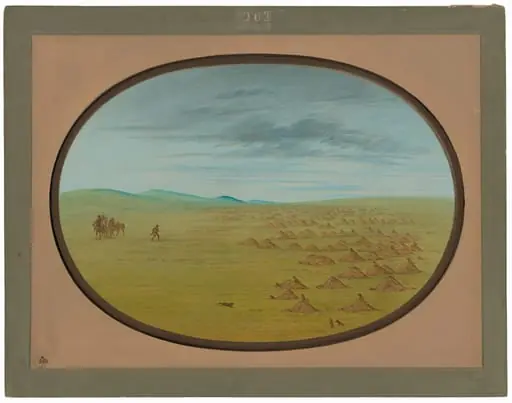 Prairie Dog Village, by George Catlin, 1865
