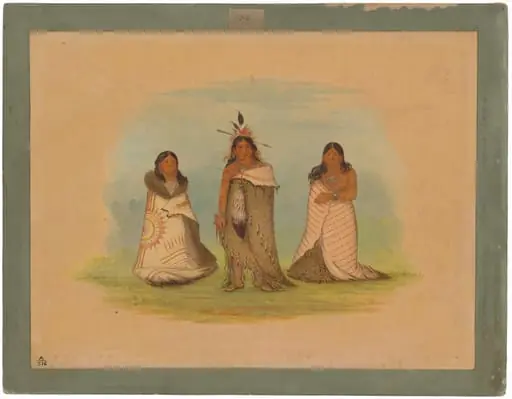 Puncah Indians, by George Catlin, 1861