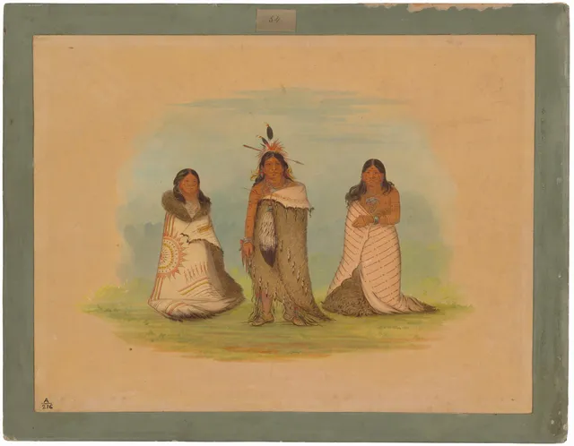 Puncah Indians — George Catlin