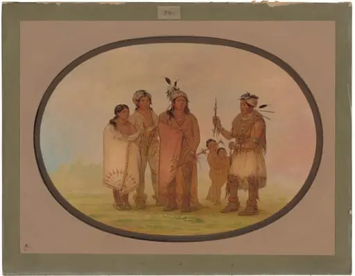 Shawano Indians, by George Catlin