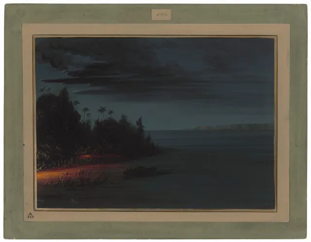 Spearing by Torchlight