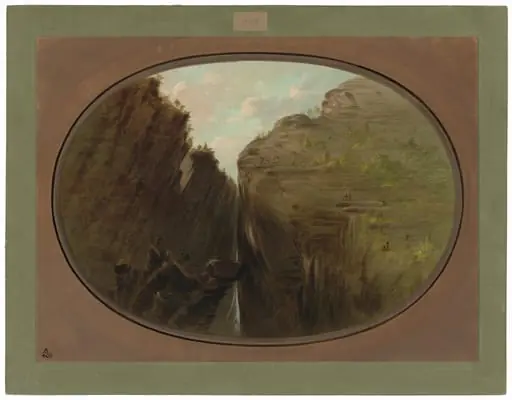 The Beetle Crevice, by George Catlin, 1862