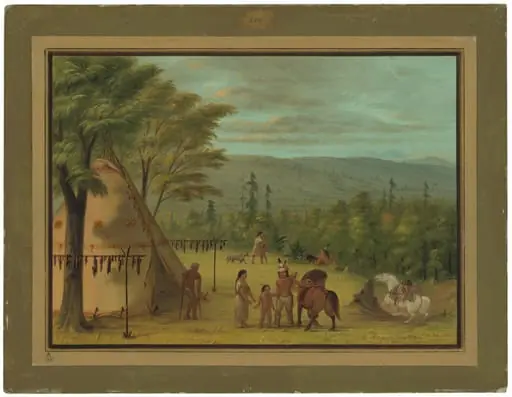 The Cheyenne Brothers Starting on Their Fall Hunt, by George Catlin