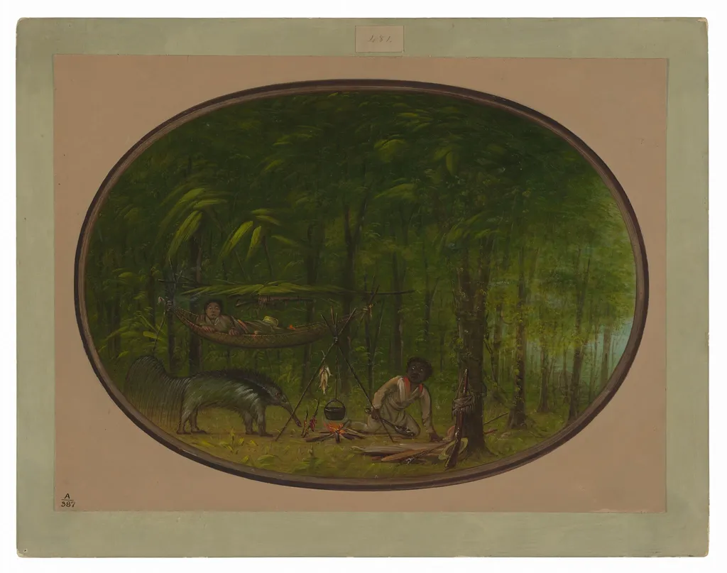 The Great Ant-Eater, by George Catlin, oil, 1862