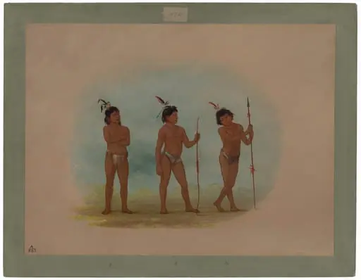 Three Auca Children, by George Catlin