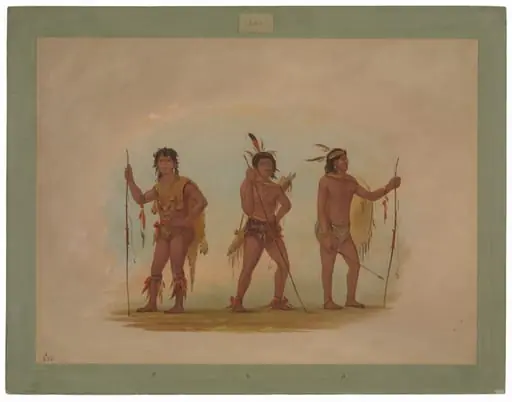 Three Chaymas Men, by George Catlin