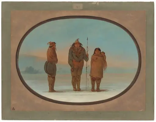 Three Esquimaux, by George Catlin