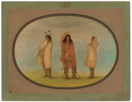 Three Iroquois Indians, by George Catlin