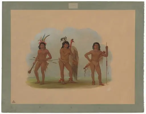 Three Zurumati Indians, by George Catlin