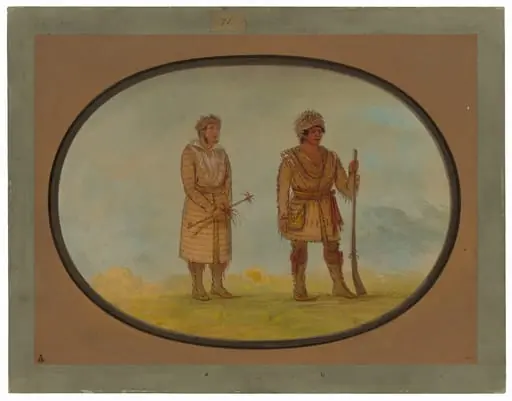 Two Cherokee Chiefs, by George Catlin