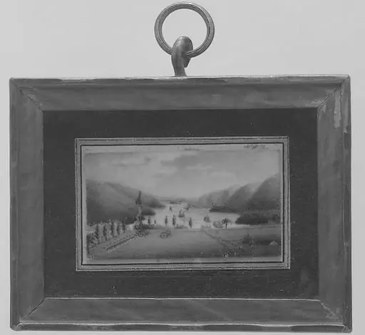 United States Military Academy at West Point, Looking South, by George Catlin