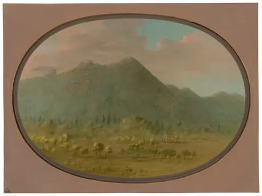 View in the Crystal Mountains, by George Catlin