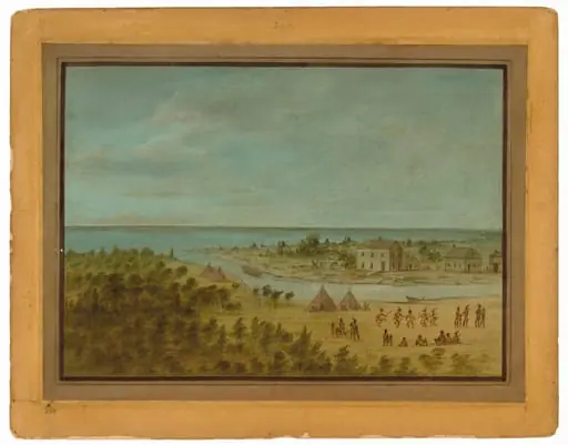View of Chicago in 1837, by George Catlin
