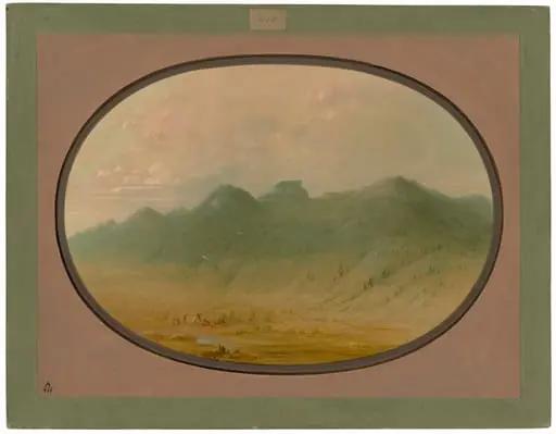 View of the Crystal Mountains, Brazil, by George Catlin