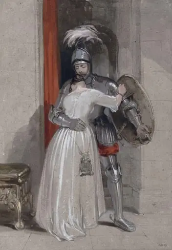 Knight and Lady, by George Cattermole