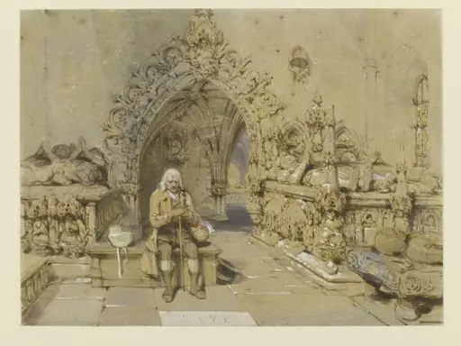 The Grave of little Nell, by George Cattermole