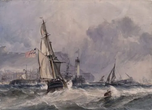 View of Scarborough, by George Chambers