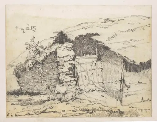 A Bengal village hut, by George Chinnery