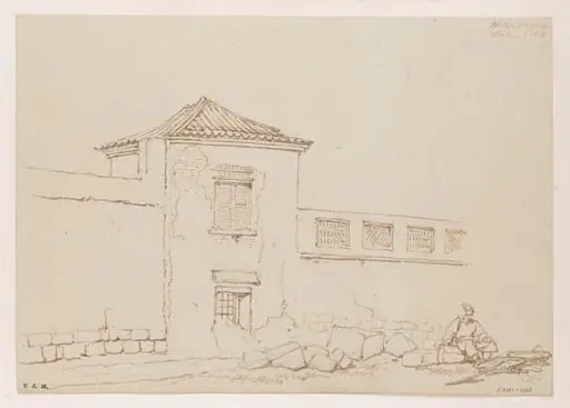 A building in Macau, by George Chinnery