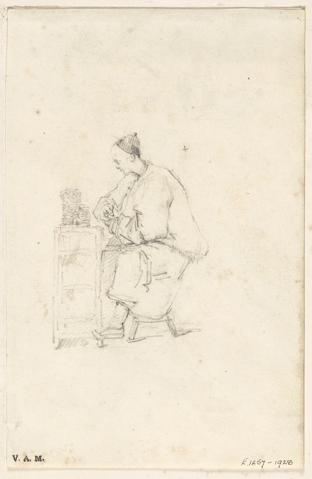 A Chinese money changer, by George Chinnery, 19